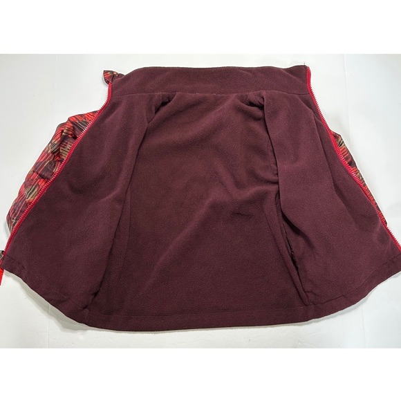 Kids Red Plaid Fleece Lined Jacket Size XS 4-5 Zip Up Outerwear - Picture 6 of 7